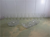 Clear Glass Pieces - Some Pretty Cut Glass