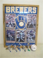 Milwaukee Brewers Collector Lot - 1988 Framed