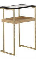 Side/End Table w/gold legs 26”