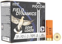 Fiocchi 12GT8 Field Dynamics Dove  Quail 12 Gauge