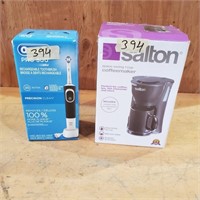 Coffee Maker, Rechargeable Tooth Brush