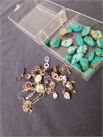Group of miscellaneous earrings with turquoise
