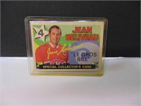 1972 John Beliveau Special Edition Collector Card