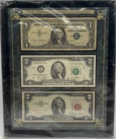 US Historic Currency Collection 3 Notes Unopened