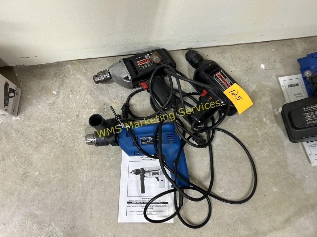 3 Electric Drills