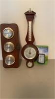Lot of 3 Thermometer Barometer & Humidity readers
