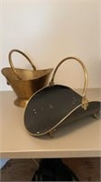 Lot of 2 Hammered Copper Basket w/ footed