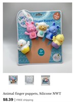 KIDS FINGER PUPPETS QTY 24(OPEN BOX, NEW)