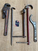 Vintage 14" Heavy Duty Pipe Wrench & Wrenches