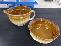 (2) Pieces of Honey Dipped Serving Pieces