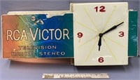 RCA Victor Light-Up Advertising Clock