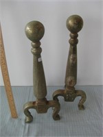 Vintage Iron Fire Place Andirons