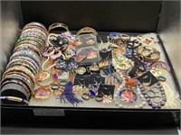 MORE THAN 85 PIECES OF CLOISONNE JEWELRY