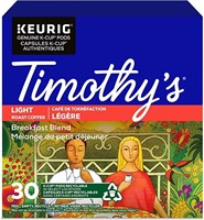 Timothy`s Breakfast Blend Keurig K-Cup-30Ct