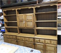 Heywood Wakefield 3 section wall unit/bookcase