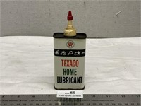 Texaco Home Lubricant Can Oil Gas