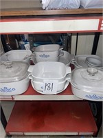 Corning Ware casserole dishes large lot