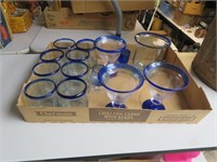 Flat of Blown Glass Cocktail Glasses
