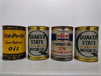 4 Motor lubricant cans