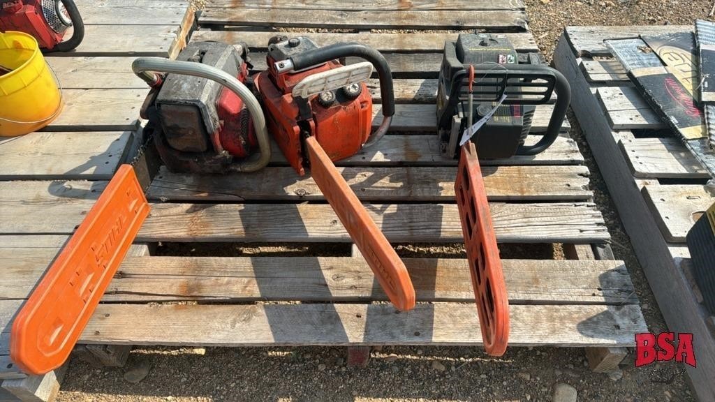 3 Misc. Chainsaws, Unknown cond.