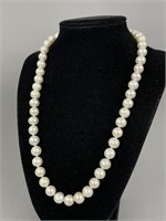 20'' 14K Yellow Gold Vintage Pearl Necklace