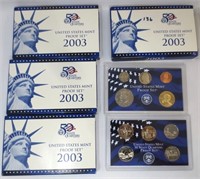 4 - 2003 US Proof sets w/5 state quarters each