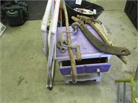 horse hanes,cane,drill,stand & item