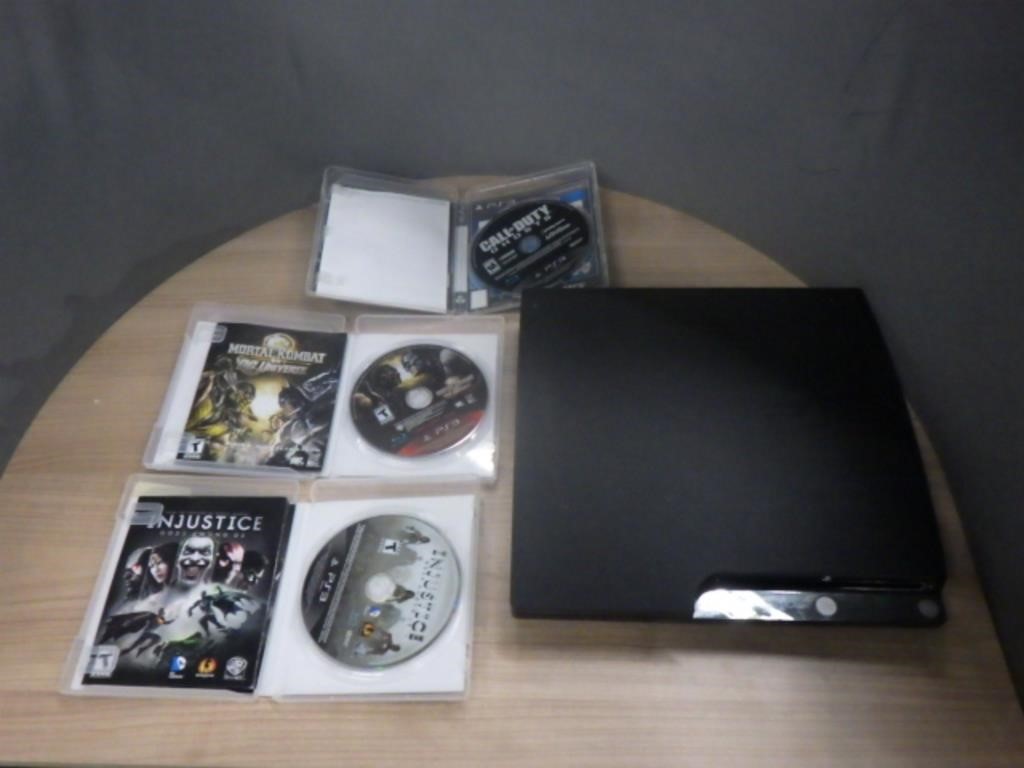 PS3 SLIM CONSOLE & 3 GAMES *SEE BELOW*