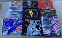 W - LOT OF 9 GRAPHIC TEES SIZE L & 2XL (Q22)