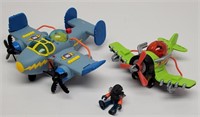 (2) Toy Airplanes, 2010 Mattel