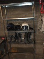 HELMETS, NORTHERNER RUBBER BOOTS, SHELF UNIT