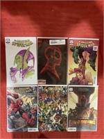 6 bagged and backed comics