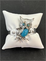 Turquoise Owl Bangle