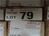 4 Boxes of Hafele 51mm Screws (500 per Box)
