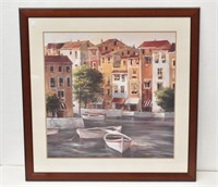 Mediterranean Dawn 1 Waterfront Print Signed Brent