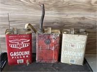 vintage metal gas cans