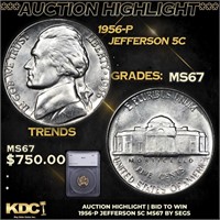 ***Auction Highlight*** 1956-p Jefferson Nickel 5c