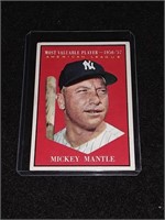 1961 Topps Mickey Mantle New York Yankees