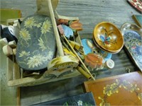 Large lot hand painted items