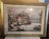 Arbor Cottage by Sung Kim Framed Print
