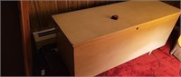 Wooden Box, 14 1/4 H x 44 1/2 W x 4 1/2 Deep