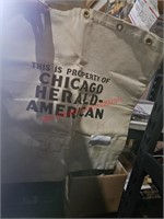 Vintage large canvas bag