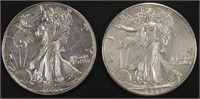 COLLECTORS LOT WALKING LIBERTY HALF DOLLARS