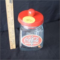 Coca Cola Glass Hexagon Candy Jar The Racing