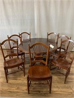 Ethan Allen Dining Table w/7 Chairs