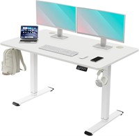 Electric Standing Desk  48 x 24 Inches  White