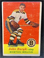 1957 Topps #10 John Bucyk Rookie Card