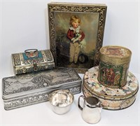 LOT Assorted VintageTins etc