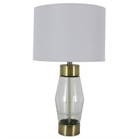 $65 Decor Therapy Convex Clear Table Lamp Glass