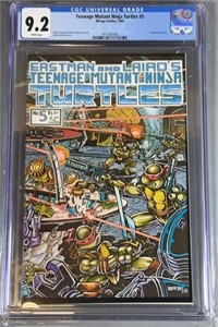 CGC 9.2 Teenage Mutant Ninja Turtles #5 Key Mirage